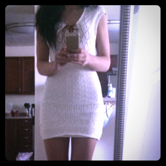 Guess Embroidered Lace Dress