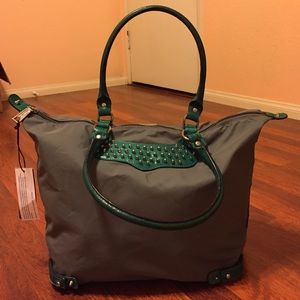 Rebecca Minkoff Studded Nylon Travel Tote Bag