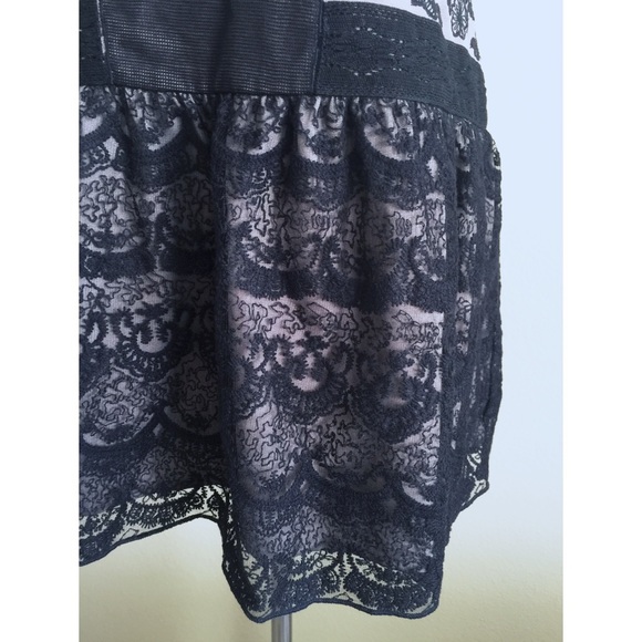 Sexy Free People black and nude lace dress. - Picture 3 of 4