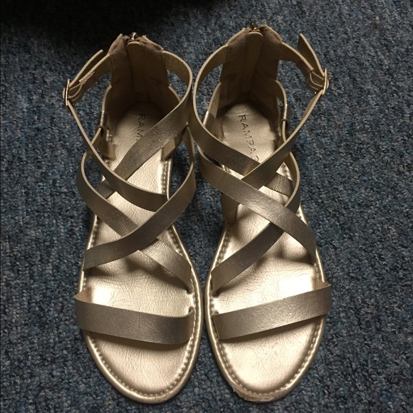 Gold Gladiator Sandals