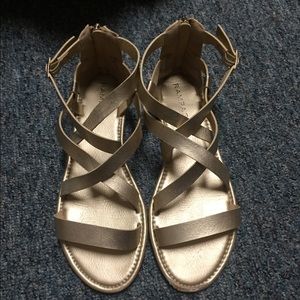 Gold Gladiator Sandals