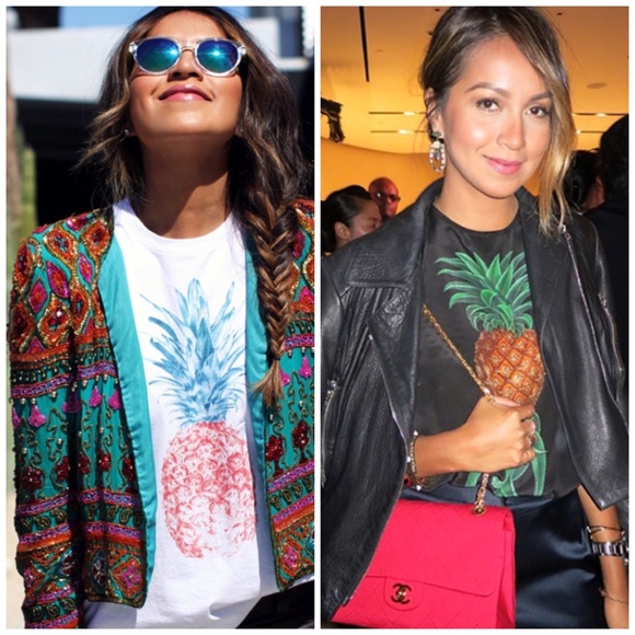 Pineapple t-shirt graphic tee - Picture 3 of 4