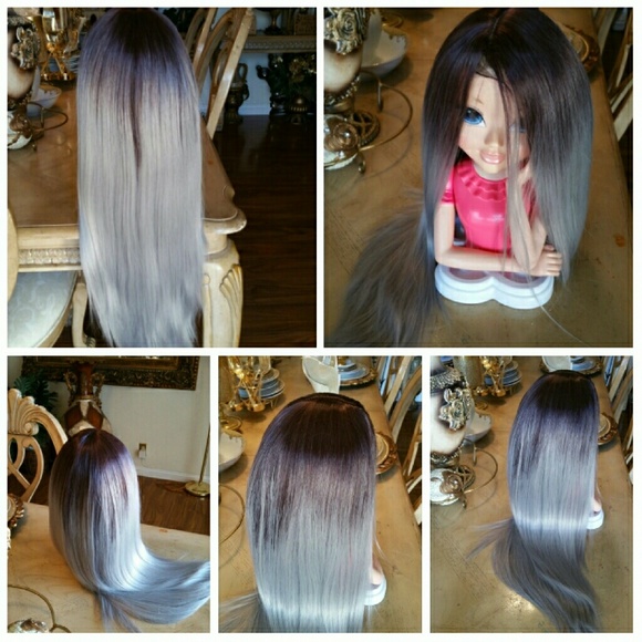 Ombre Beauty  Gray Wig!! main image 4