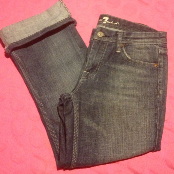 7 For All Mankind Capri Jeans - Picture 1 of 4