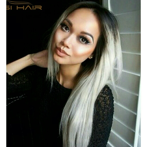 Ombre  Gray Beauty Wig!! main image 4