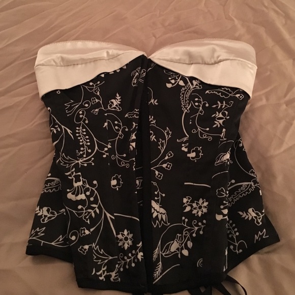 Satin wired corset