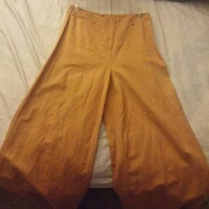 Mustard Wide leg pants from ASOS Size 8