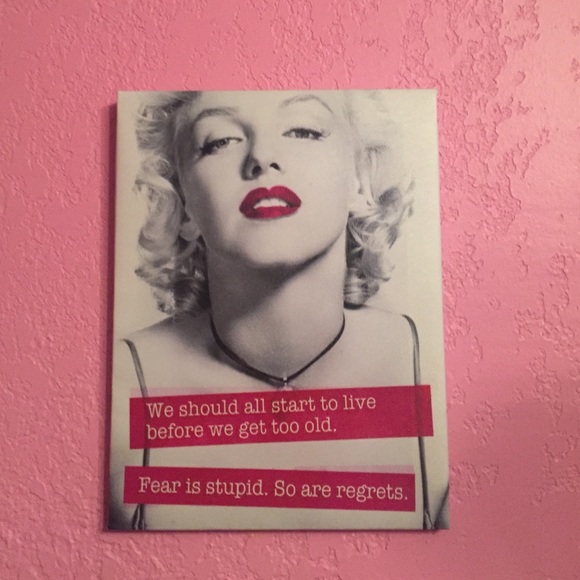 Marilyn Monroe quote frame