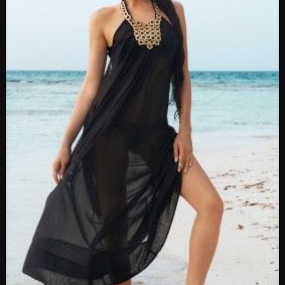 Beach bunny white bikini cover up maxi dress - Picture 4 of 4