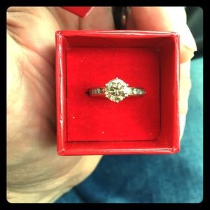 Genuine Natural Brown/Amber 1.06ct  Diamond Ring