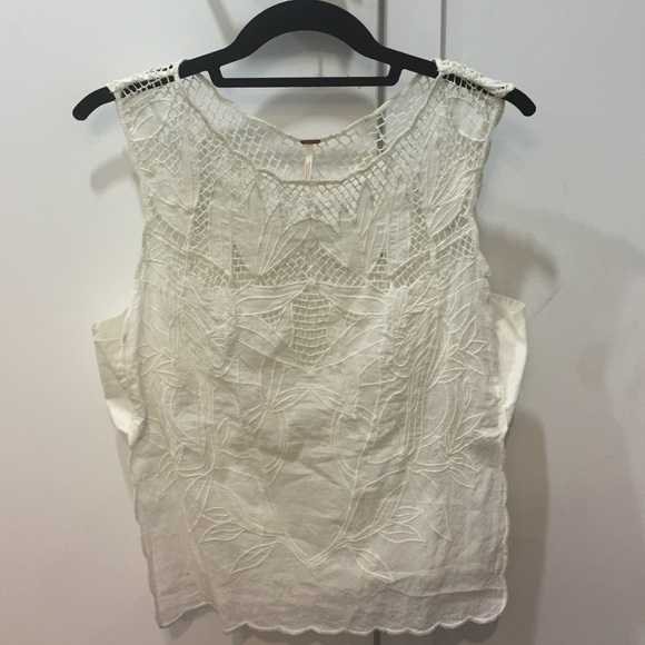 Free People Tops - Free people white blouse