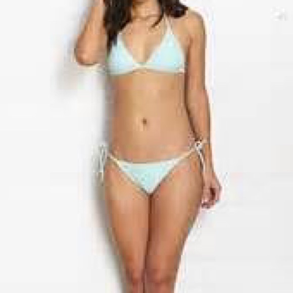 Mint triangle bikini set