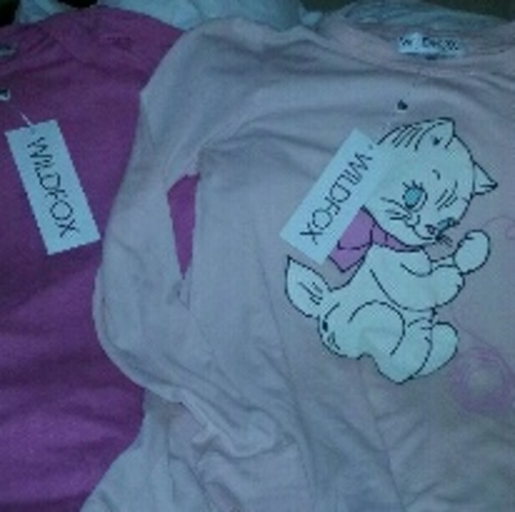 Wild fox hard to find cute kitty shirt bnwt med