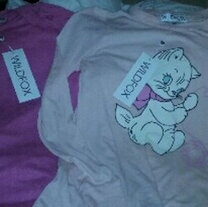Wild fox hard to find cute kitty shirt bnwt med