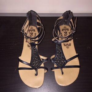 Black strappy sandals
