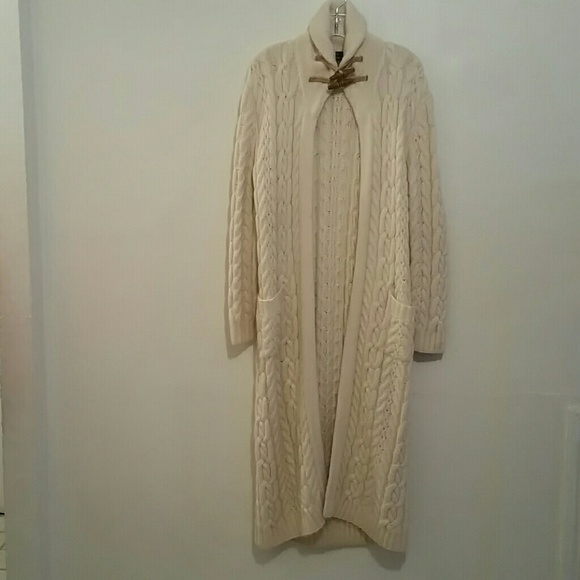 Ralph Lauren Hand Knit  Long Sweater Size Large