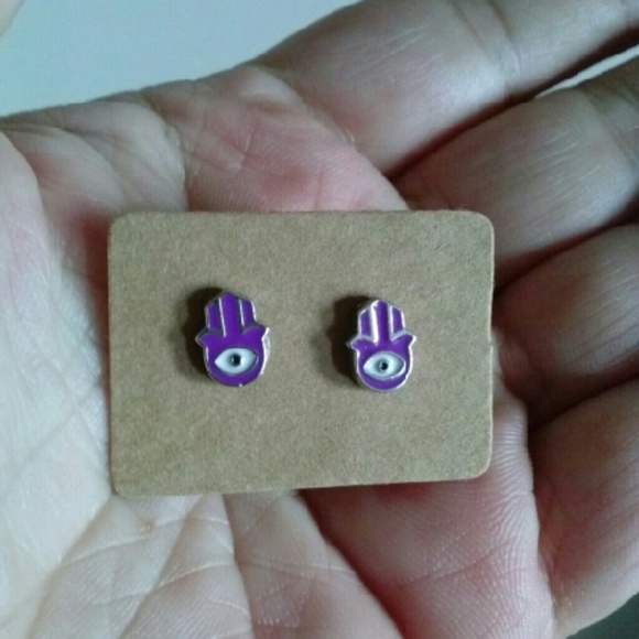 Hamsa hand earrings