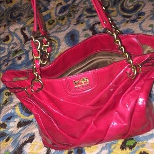 Hot pink coach purse like new