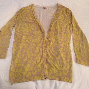 Spring Flower Patterned Cardigan