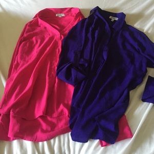 Pink and purple portofino shirts