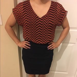 Triangle cut out dress