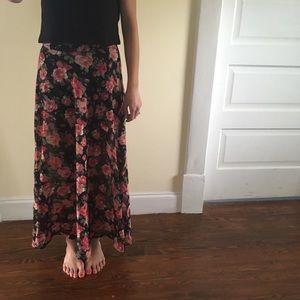 Floral Skirt with Shorts Underneath