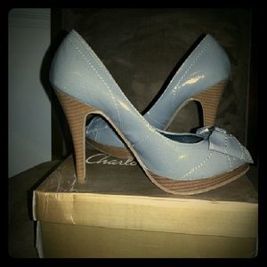 BOGO -OR- 5 for $12 Grey patent leather heels