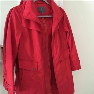Cole Haan Red Trench Coat