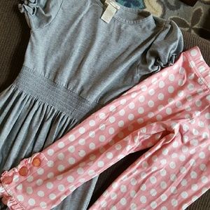 Matilda Jane dress and capri leggings