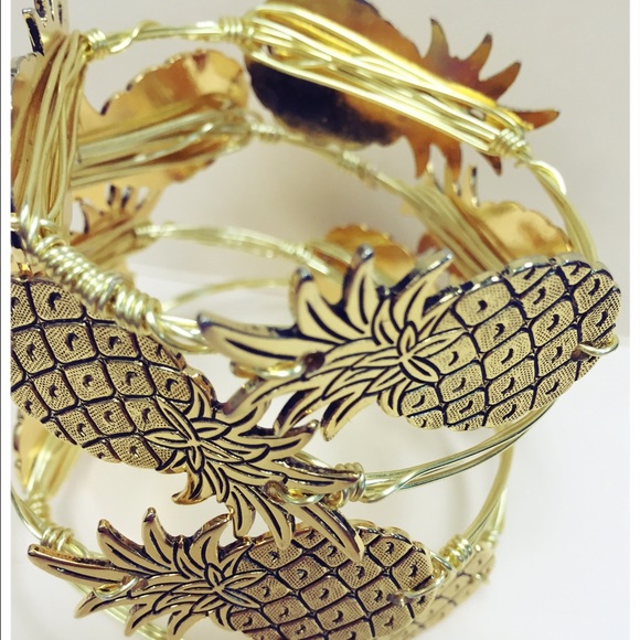 Palm Beach Creations Pineapple Bangle Bracelet