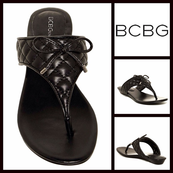 BCBG SANDALS Thin Flat Slip Ons - Picture 4 of 5