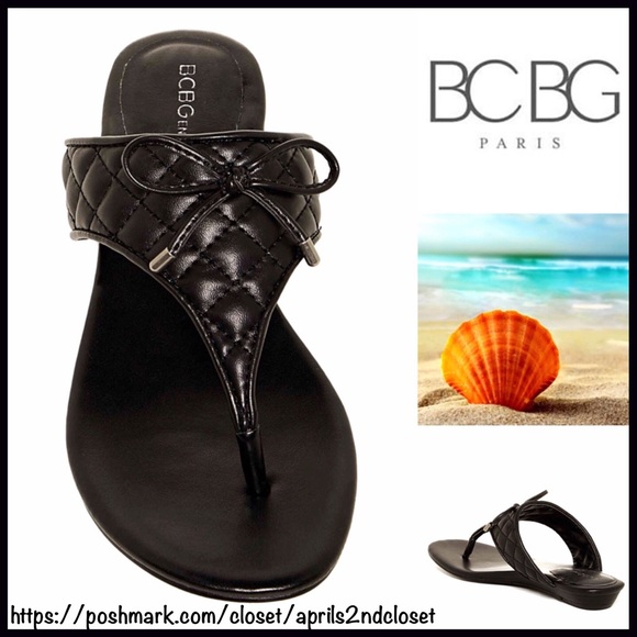 BCBG SANDALS Thin Flat Slip Ons - Picture 2 of 5