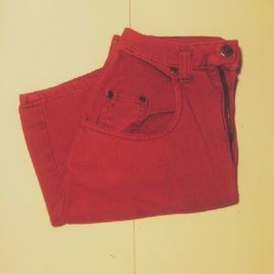 Fire Red Arizona Jean Shorts