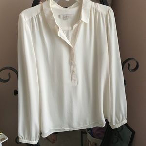 Cream Loft professional blouse
