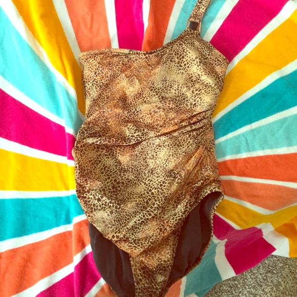 Calvin Klein one shoulder bathing suit