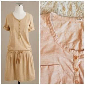 J. Crew Drawstring Henley Shirtdress
