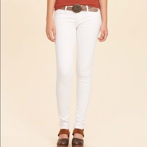 Skinny White Hollister Jeans