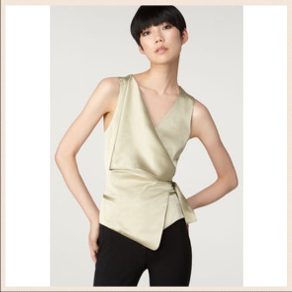 ✨SOLD✨Alexander Wang Silk Charmeuse Wrap Top