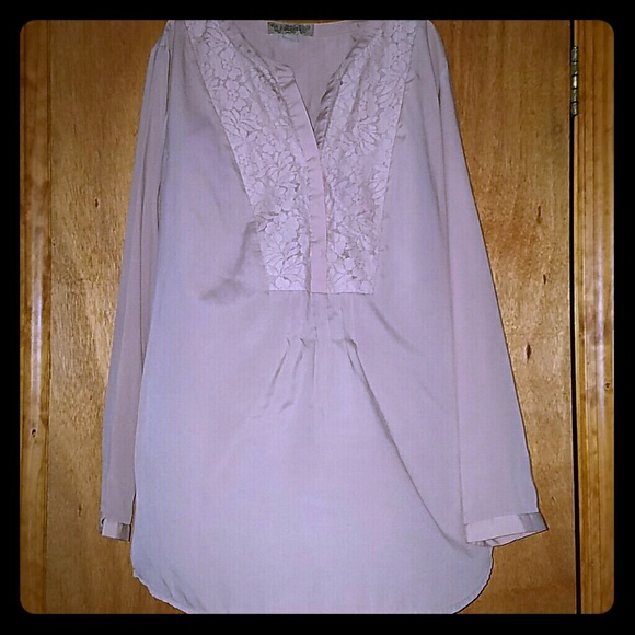 Blush flowy tunic top
