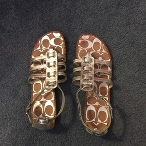 COACH gladiator sandals