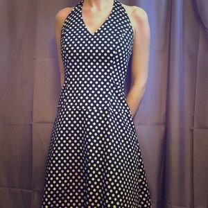 Polka dot halter dress