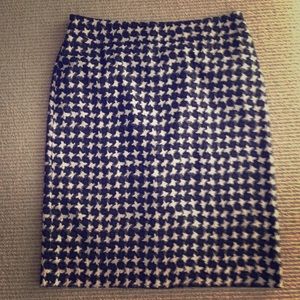 Talbots houndstooth pencil skirt