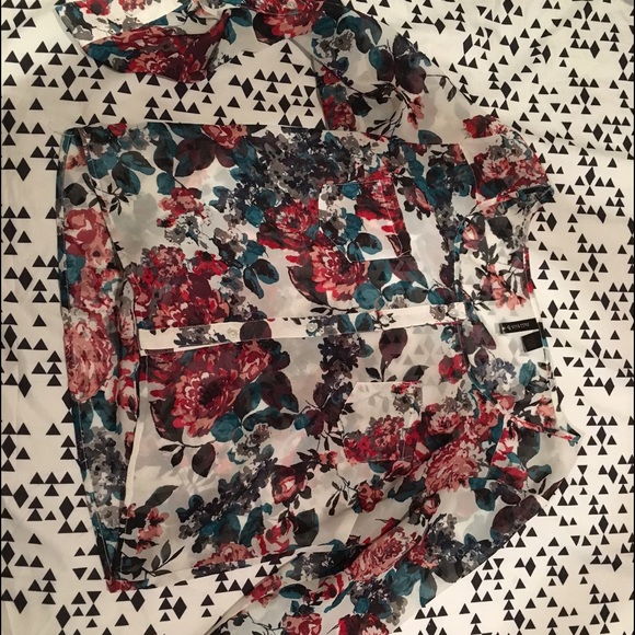Open back floral top