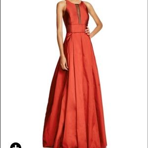 Aidan Mattox, ruby red sleeveless gown ❤️