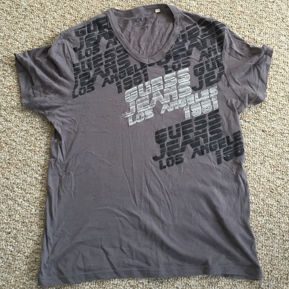 Guess Other - Guess Unisex Graphic V-Neck