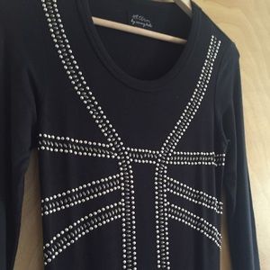 Torn by Robby Kobo knit black dress.