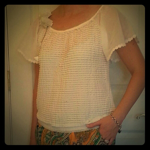Tiered ruffle detail top