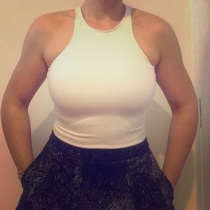 High Scoop Neck Racerback Tank