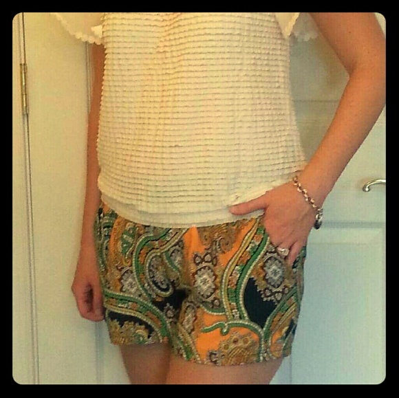 Scarf chiffon shorts