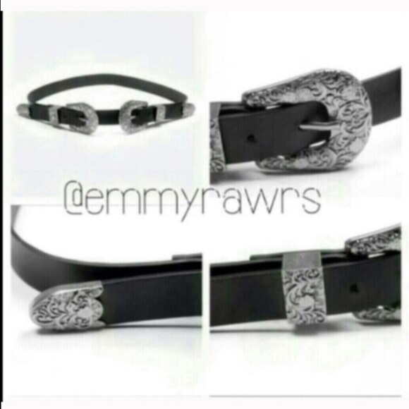 $30 Today Only • SILVER Double Buckle Western Belt - Picture 3 of 3